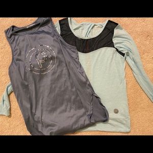 Pure Barre size small tank and long sleeve top